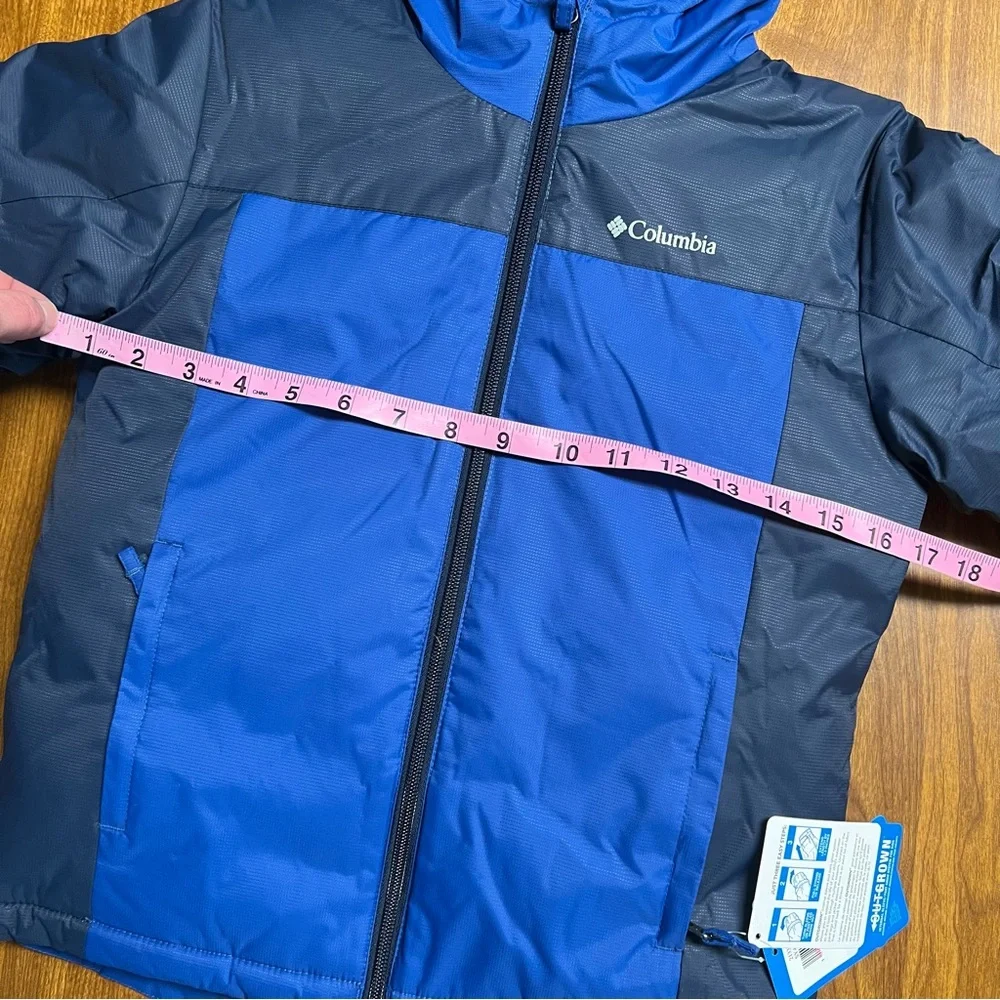 NWT Columbia Doug Firocious Blue Insulated Puffer Jacket size XS 6/7 Winter